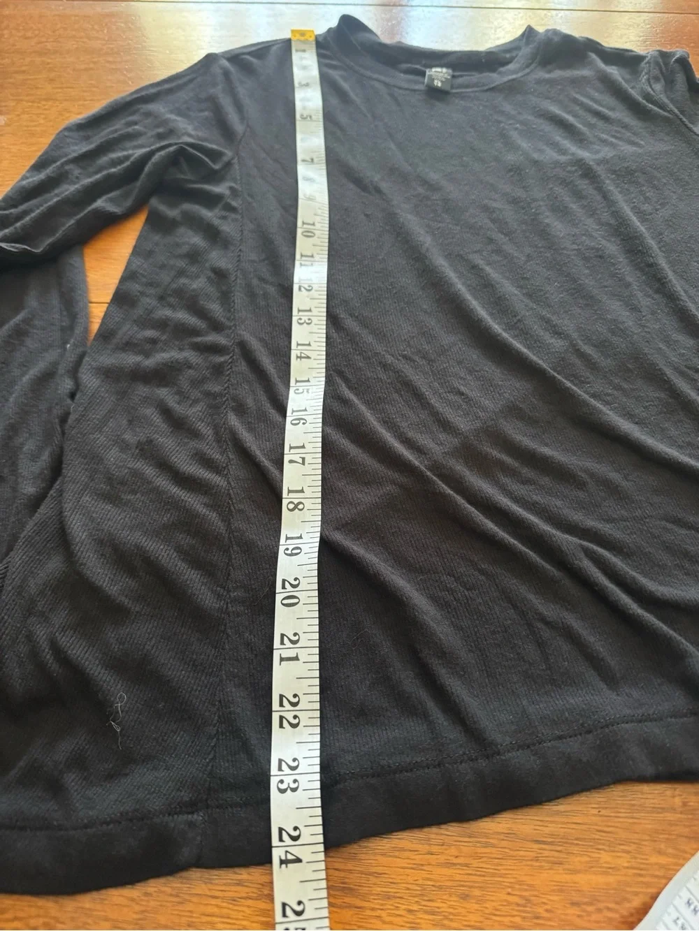 Athleta Girl Black Ribbed Crewneck Top - Picture 7 of 8